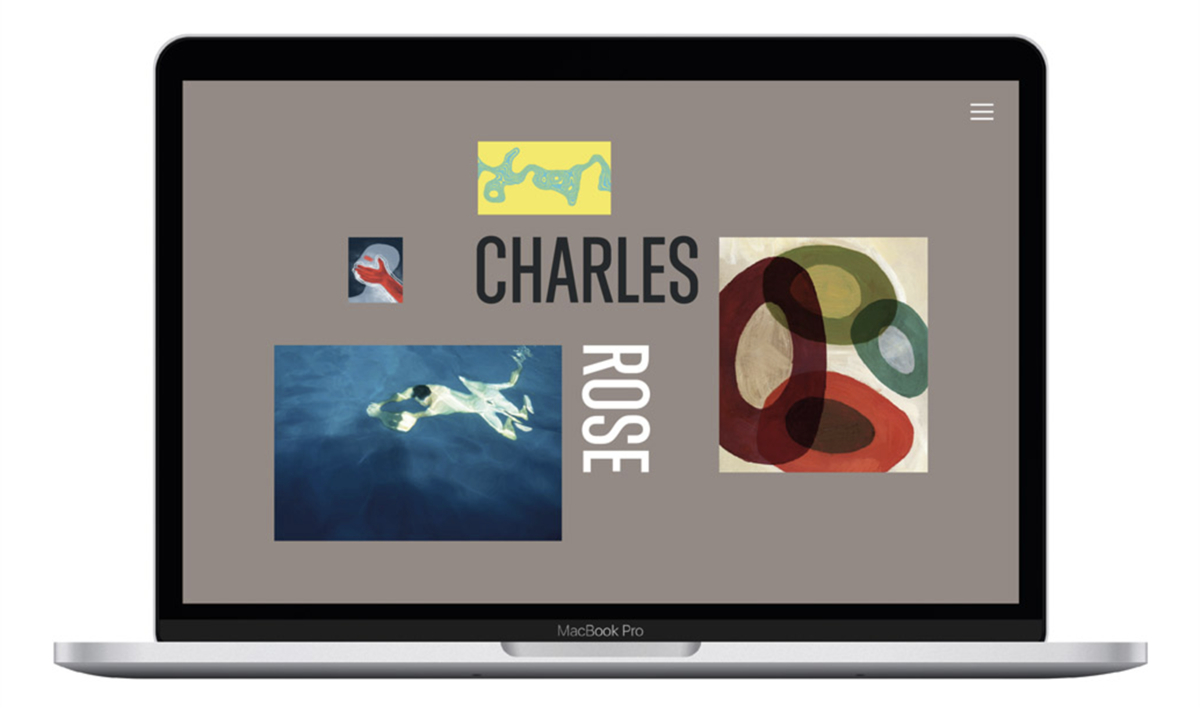 品牌设计公司为一家专门销售限量版当代美术作品的国际在线画廊Charles Rose设计了新的标志设计和海报设计