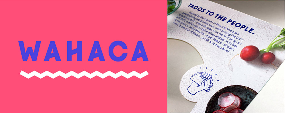 Wahaca Taco Kits由品牌设计公司设计全新的品牌形象设计和包装设计将该系列与受欢迎的连锁餐厅相结合