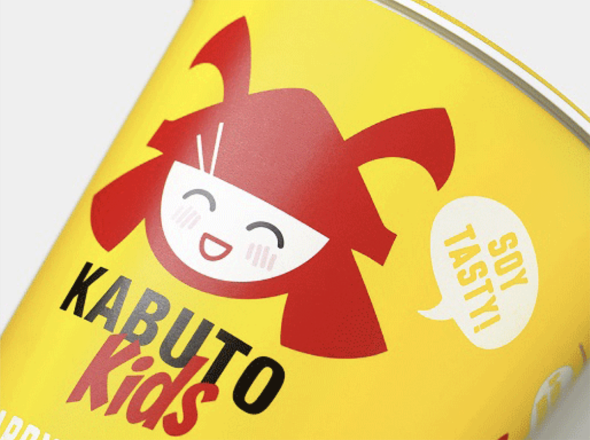 由品牌设计公司执行的方便面品牌Kabuto发布了专门针对儿童的新系列面条的品牌设计和包装设计