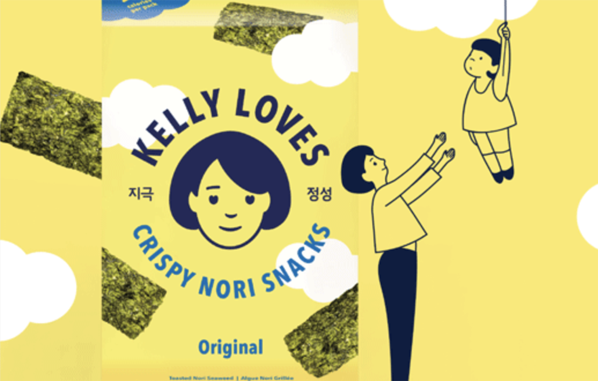 品牌设计公司为新的亚洲食品Kelly Loves创作了logo设计和包装设计